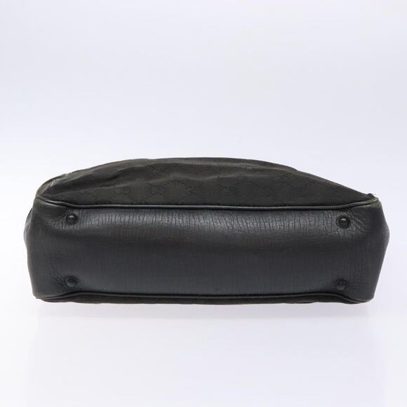 GUCCI Bamboo GG Canvas Hand Bag Black - Picture 9 of 12